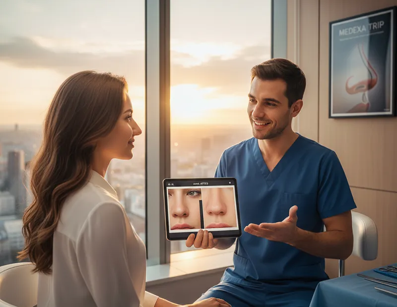 best Fleshy Nose Rhinoplasty dentist iran