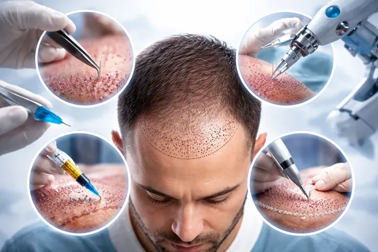 أنواع زراعة الشعر