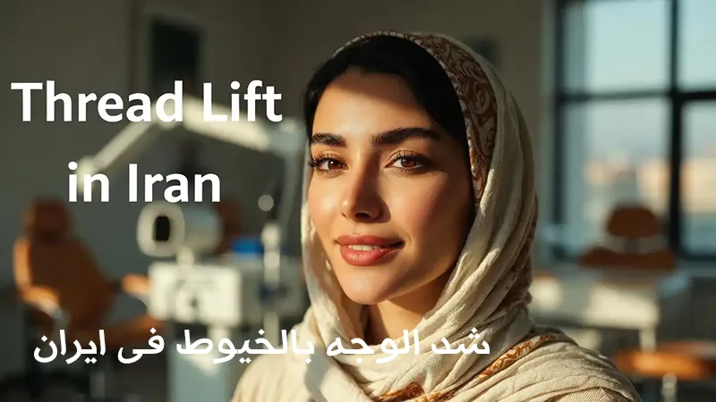 شد الوجه بالخيوط في ايران