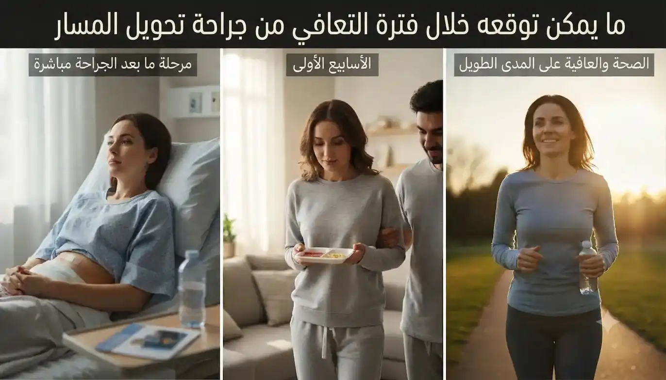 ماذا تتوقع خلال فترة التعافي بعد تحويل مسار المعدة؟