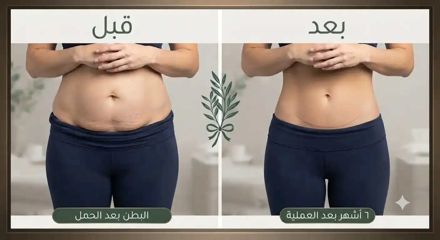 نتائج شد البطن قبل وبعد العملية