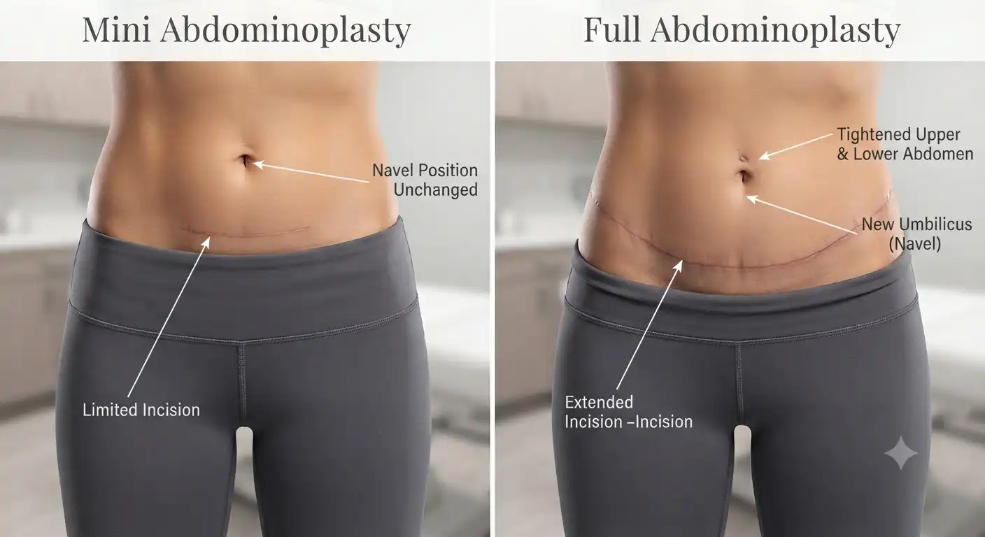 Mini Tummy Tuck vs Full Abdominoplasty in Iran