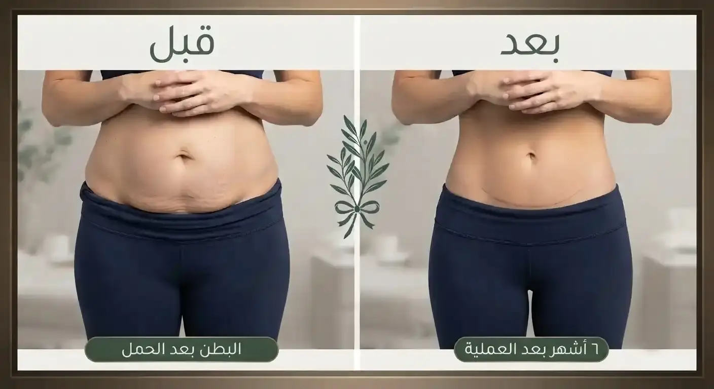 نتائج شد البطن قبل وبعد العملية