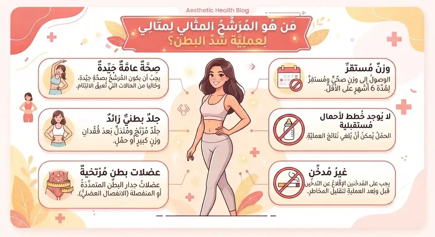 من هو المرشح المناسب لعملية شد البطن؟